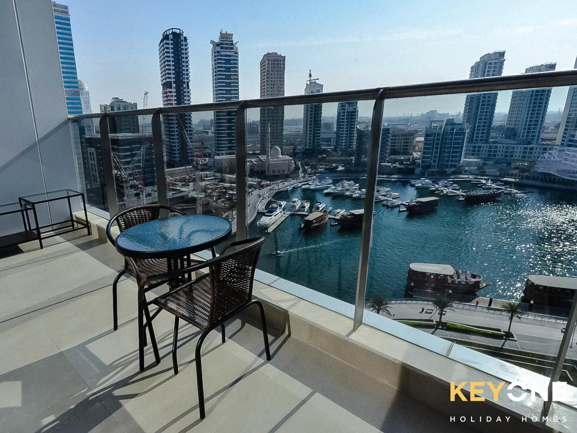 Sophisticated One Bedroom With Full Marina View Dubai Eksteriør bilde
